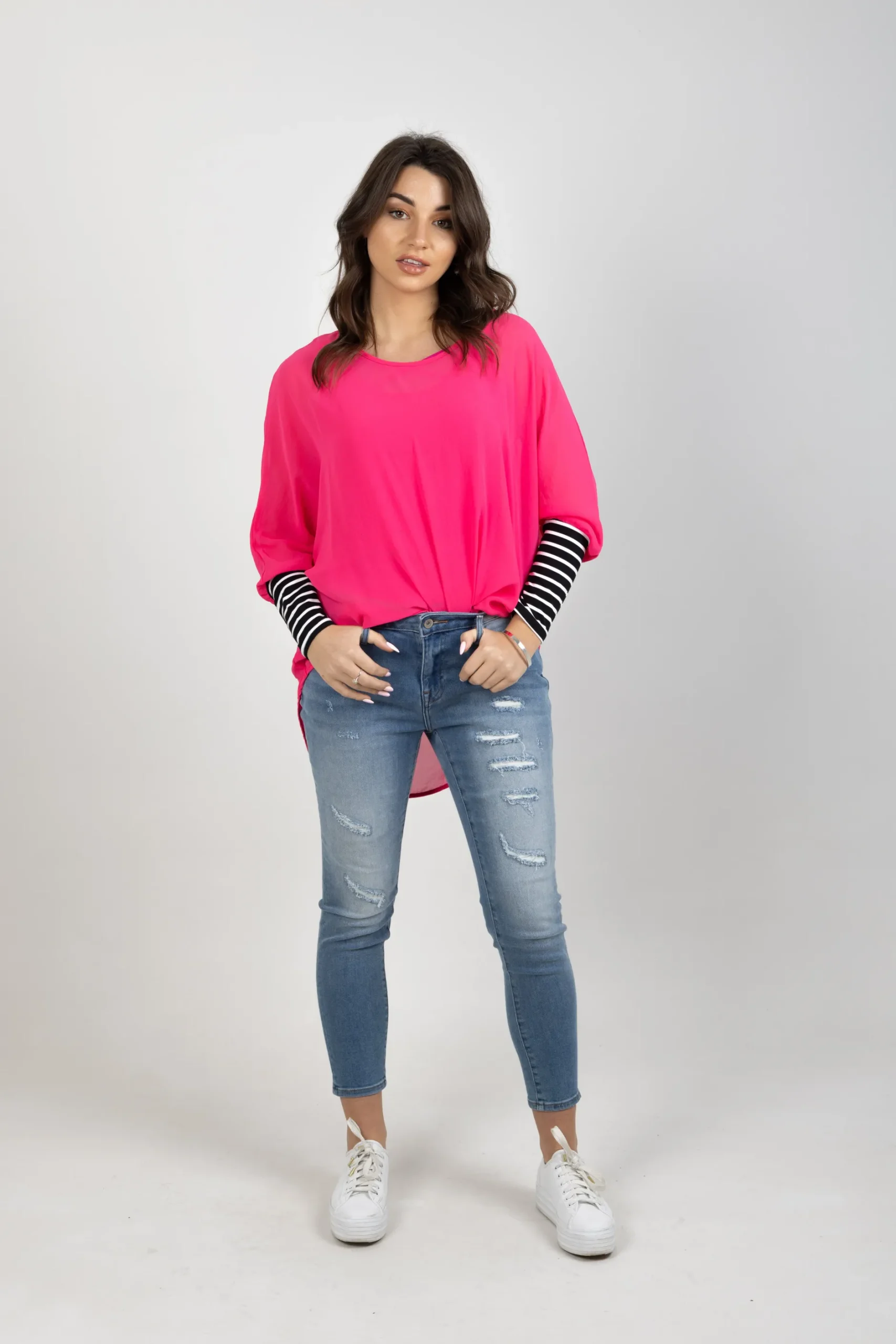 blank_space_label_lucy_to_5-2.webp Shirts & Tops-BLANK SPACE LABEL LUCY TOP FLAMINGO