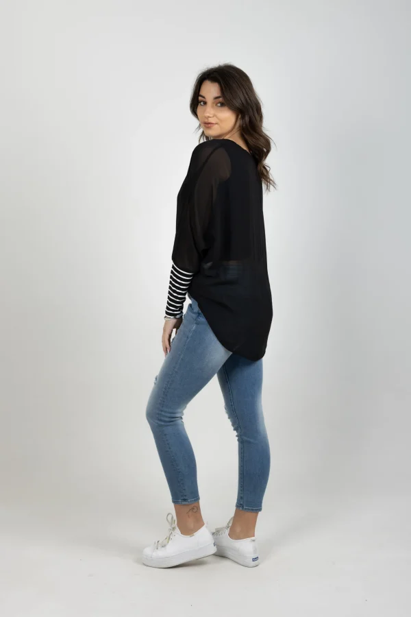 Shirts & Tops-BLANK SPACE LABEL LUCY TOP BLACK