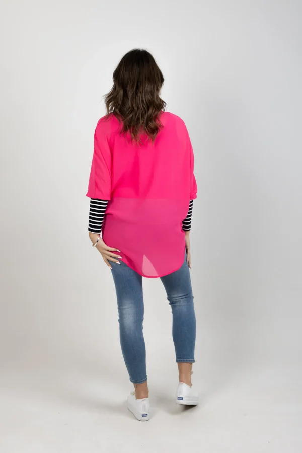 Shirts & Tops-BLANK SPACE LABEL LUCY TOP FLAMINGO