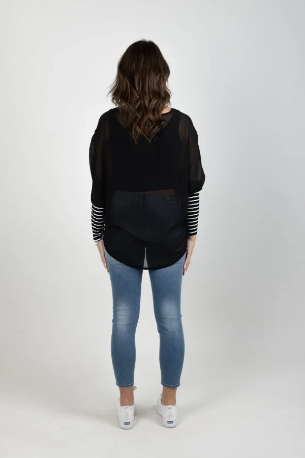 Shirts & Tops-BLANK SPACE LABEL LUCY TOP BLACK