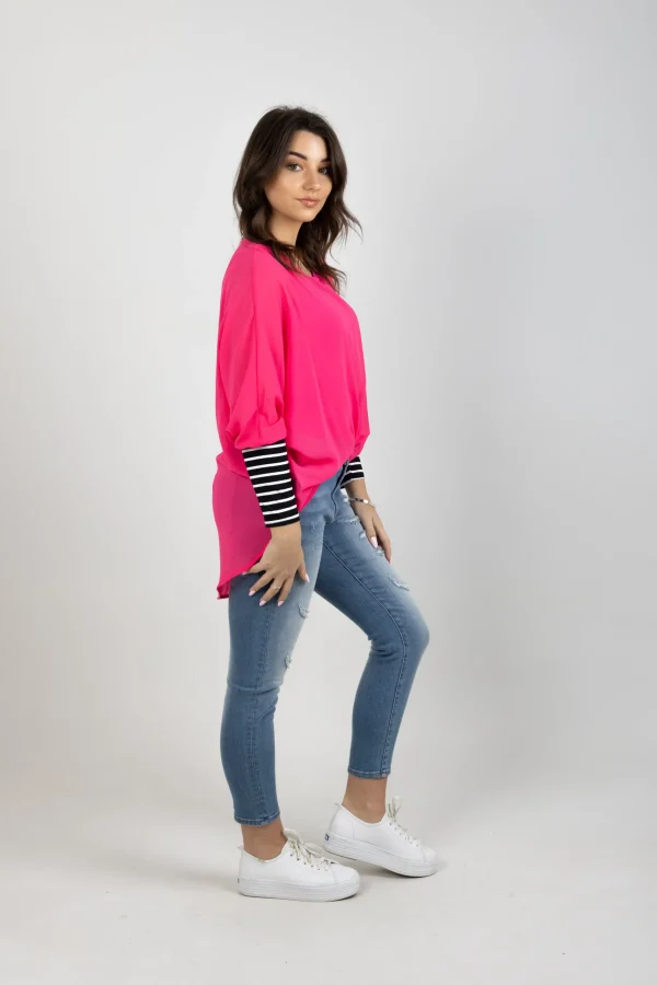 Shirts & Tops-BLANK SPACE LABEL LUCY TOP FLAMINGO