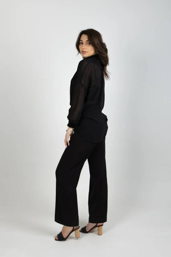 Shirts & Tops-BLANK SPACE LABEL MILAN SHIRT BLACK