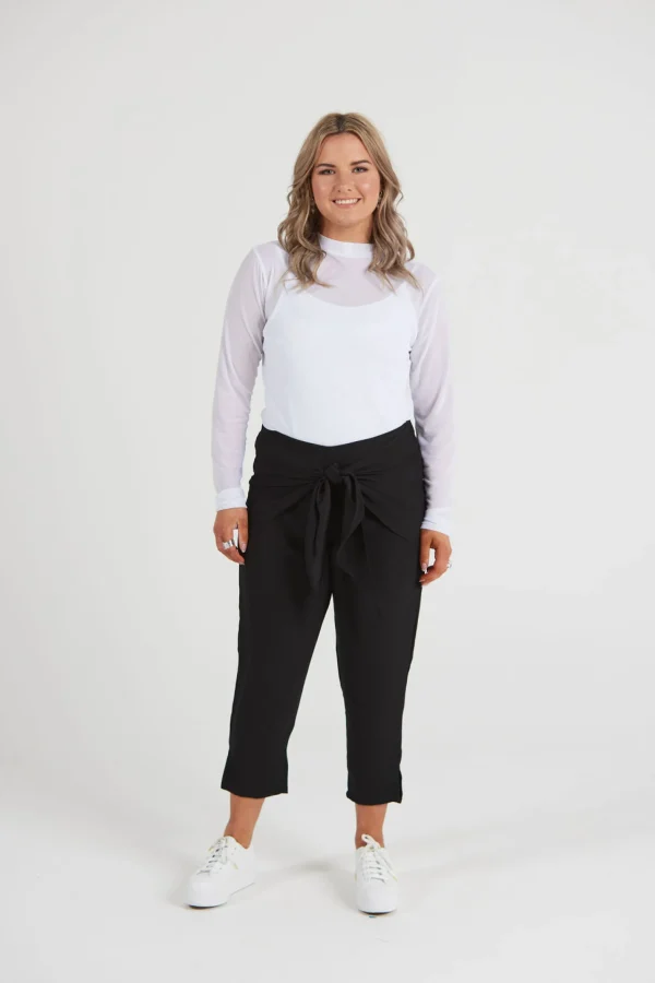 Pants-BLANK SPACE LABEL OLIVIA PANT BLACK