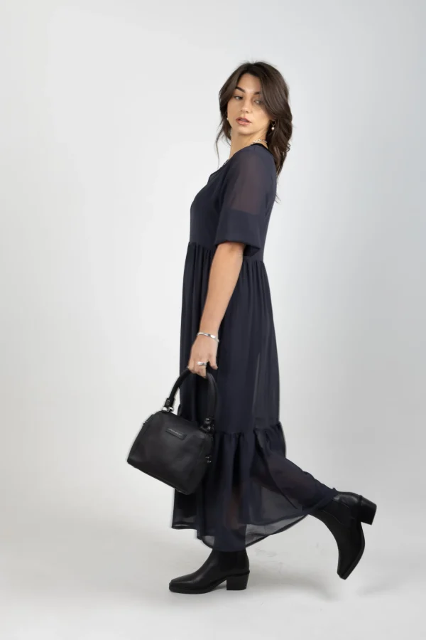 Dresses-BLANK SPACE LABEL REBECCA DRESS GRAPHITE