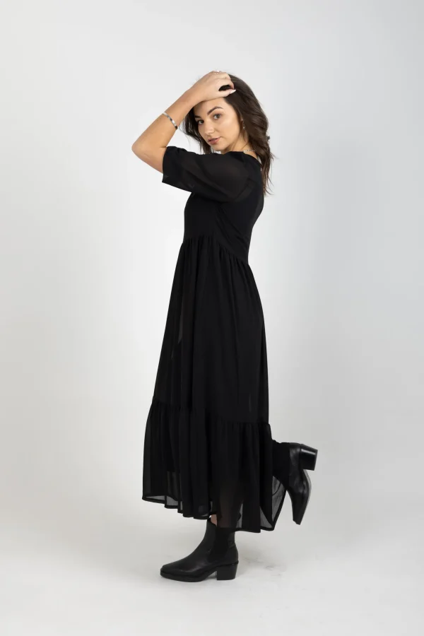 Dresses-BLANK SPACE LABEL REBECCA DRESS BLACK