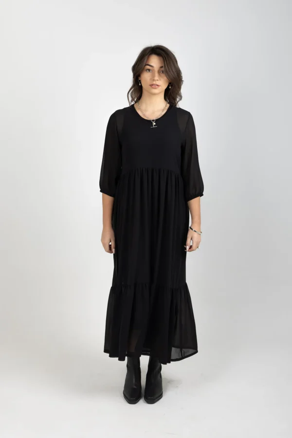 Dresses-BLANK SPACE LABEL REBECCA DRESS BLACK