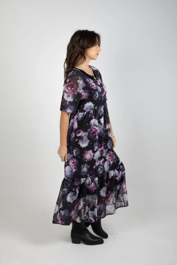 Dresses-BLANK SPACE LABEL REBECCA DRESS MOONLIGHT GARDEN