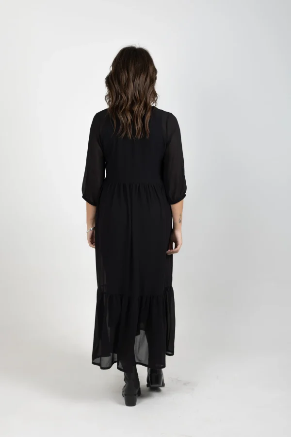 Dresses-BLANK SPACE LABEL REBECCA DRESS BLACK