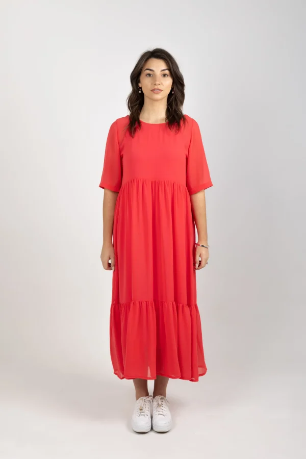 Dresses-BLANK SPACE LABEL RUBY DRESS CORAL