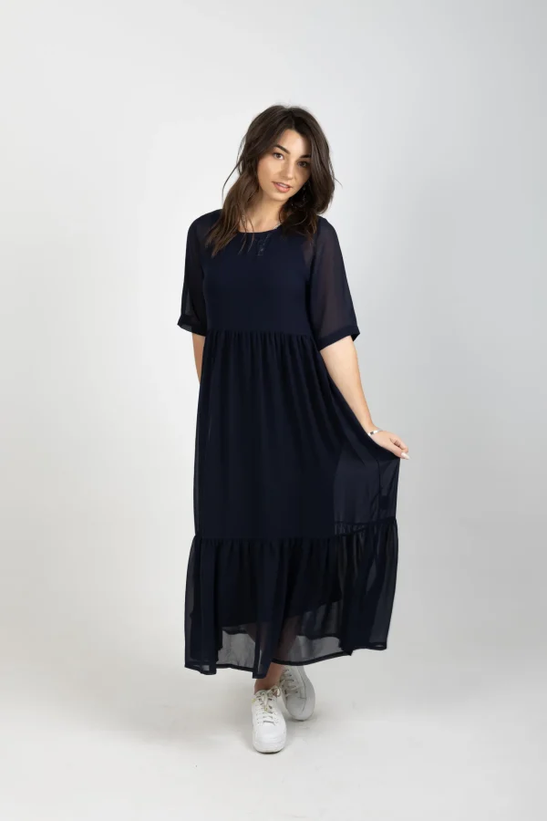 Dresses-BLANK SPACE LABEL RUBY DRESS BLUE NOIR
