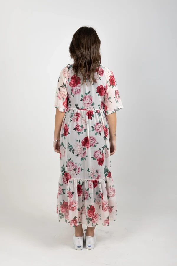 Dresses-BLANK SPACE LABEL RUBY DRESS MY SECRET GARDEN IVORY
