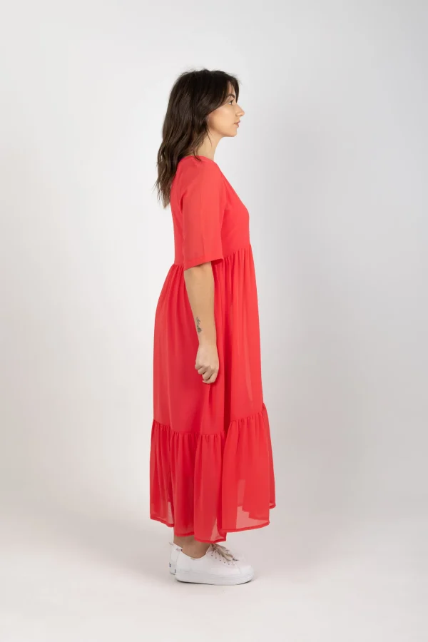 Dresses-BLANK SPACE LABEL RUBY DRESS CORAL