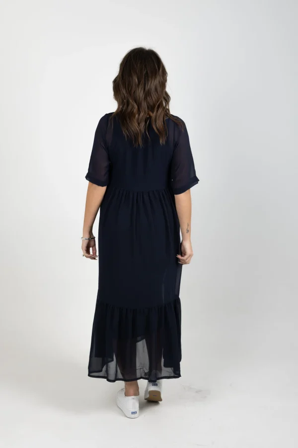 Dresses-BLANK SPACE LABEL RUBY DRESS BLUE NOIR