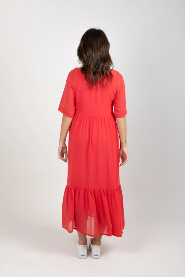 Dresses-BLANK SPACE LABEL RUBY DRESS CORAL