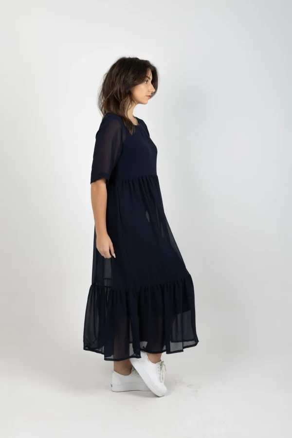 Dresses-BLANK SPACE LABEL RUBY DRESS BLUE NOIR