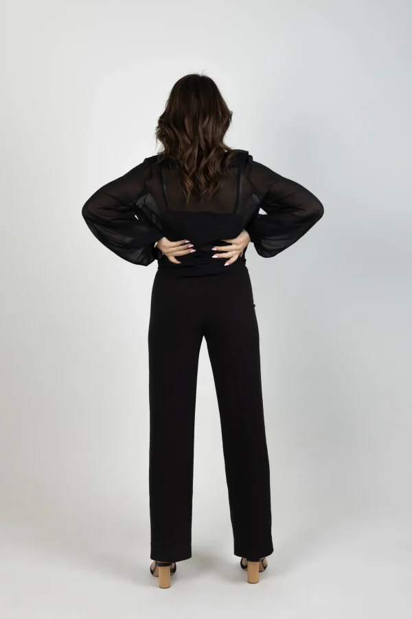 Shirts & Tops-BLANK SPACE LABEL SARAH TOP BLACK