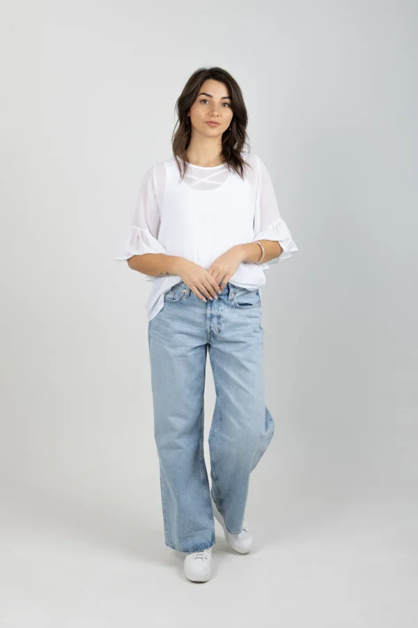 Shirts & Tops-BLANK SPACE LABEL SASHA TOP WHITE