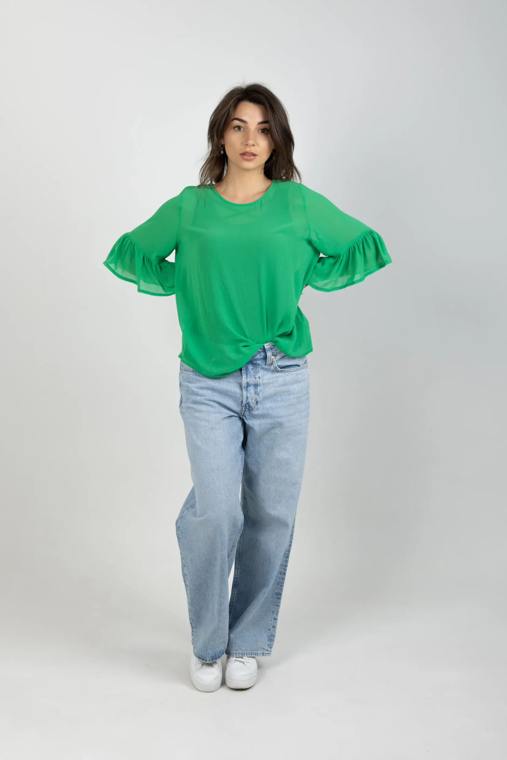 blank_space_label_sasha_t_1.webp Shirts & Tops-BLANK SPACE LABEL SASHA TOP APPLE GREEN