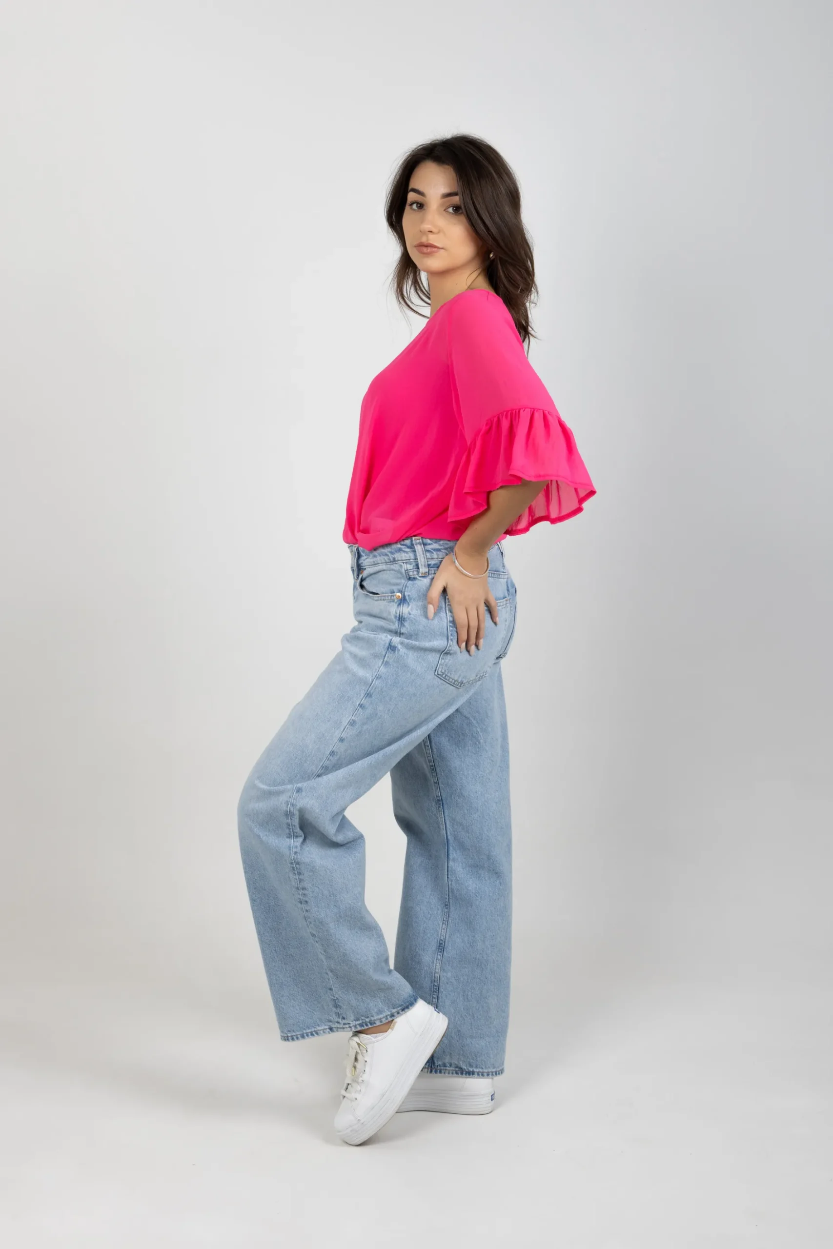 blank_space_label_sasha_t_2-4.webp Shirts & Tops-BLANK SPACE LABEL SASHA TOP FLAMINGO