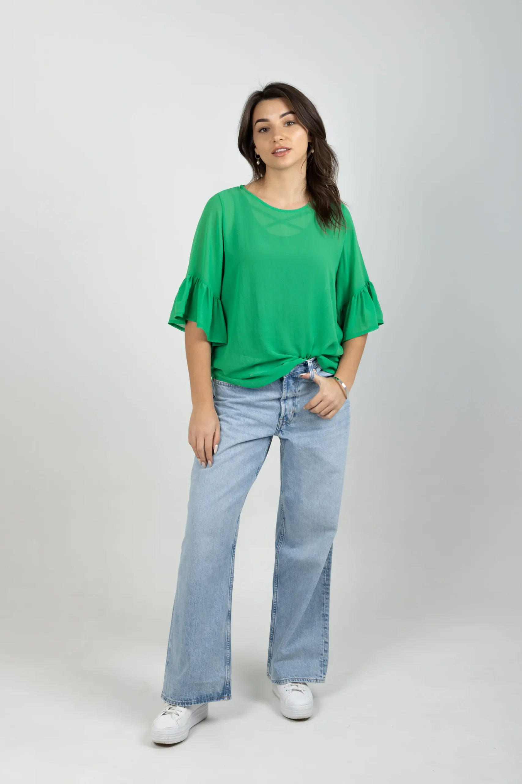 blank_space_label_sasha_t_2.webp Shirts & Tops-BLANK SPACE LABEL SASHA TOP APPLE GREEN