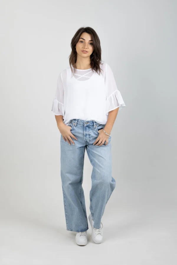 Shirts & Tops-BLANK SPACE LABEL SASHA TOP WHITE