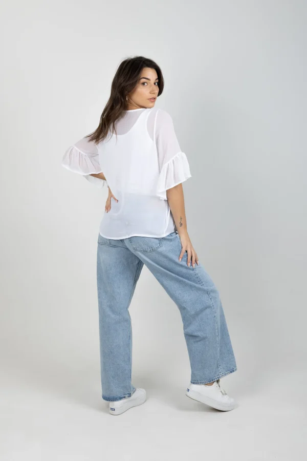 Shirts & Tops-BLANK SPACE LABEL SASHA TOP WHITE
