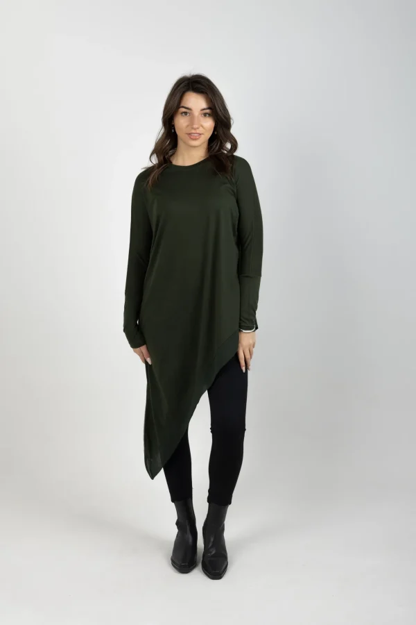 Sweaters & Knitwear-BLANK SPACE LABEL SOPHIE MERINO KHAKI