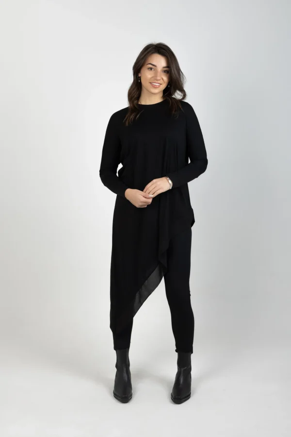 Sweaters & Knitwear-BLANK SPACE LABEL SOPHIE MERINO BLACK
