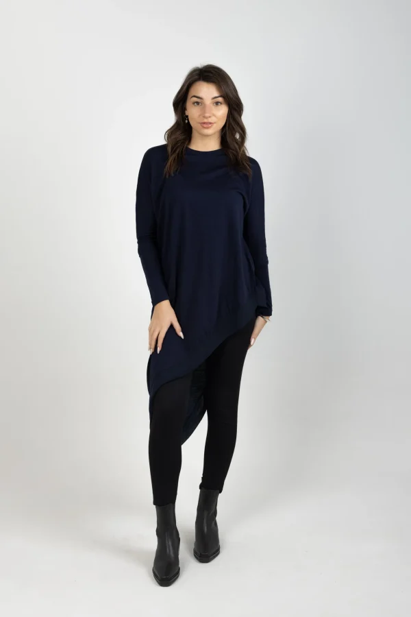 Sweaters & Knitwear-BLANK SPACE LABEL SOPHIE MERINO NAVY