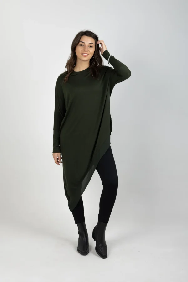 Sweaters & Knitwear-BLANK SPACE LABEL SOPHIE MERINO KHAKI
