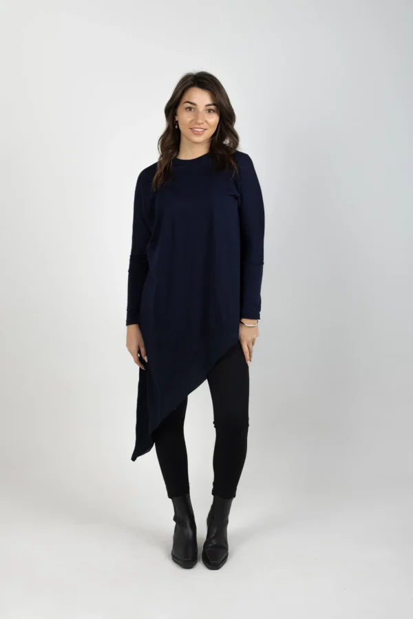 Sweaters & Knitwear-BLANK SPACE LABEL SOPHIE MERINO NAVY