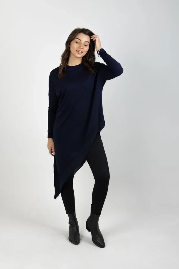 Sweaters & Knitwear-BLANK SPACE LABEL SOPHIE MERINO NAVY