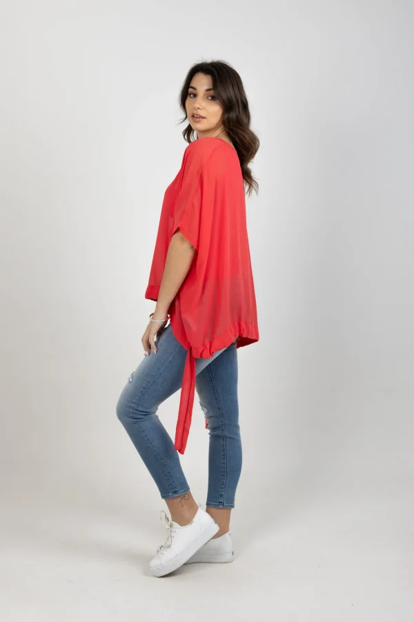 Shirts & Tops-BLANK SPACE LABEL SWIFT TOP CORAL