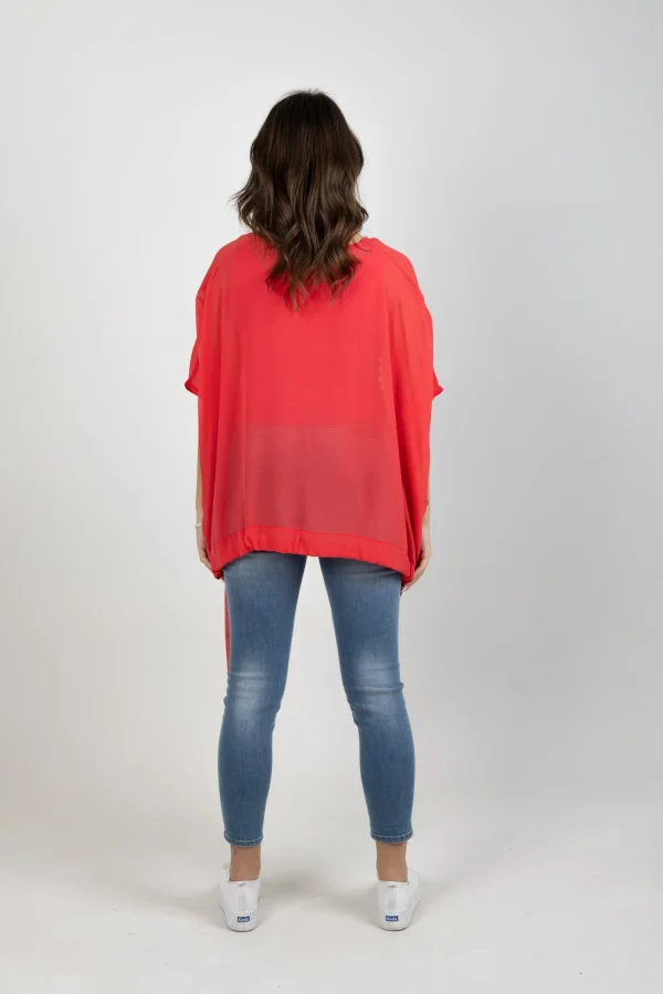 Shirts & Tops-BLANK SPACE LABEL SWIFT TOP CORAL