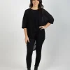 Shirts & Tops-BLANK SPACE LABEL TAYLOR TOP BLACK