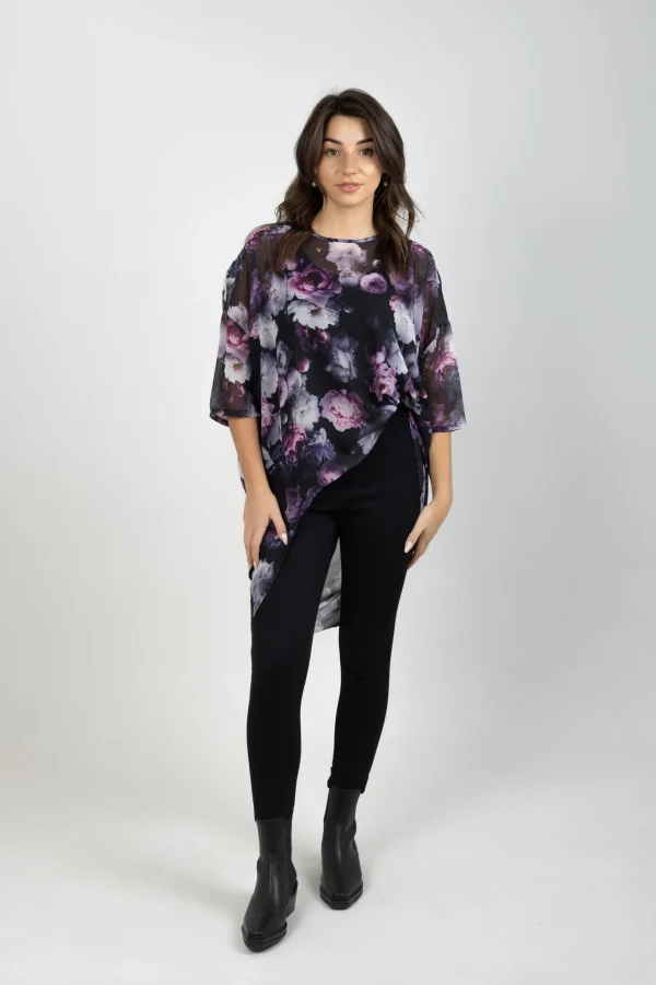 Shirts & Tops-BLANK SPACE LABEL TAYLOR TOP MOONLIGHT GARDEN