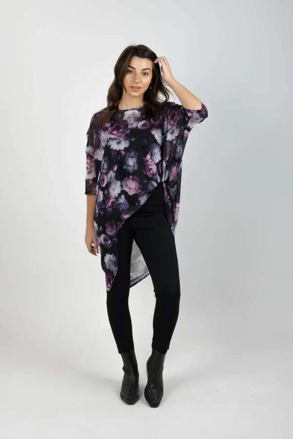 Shirts & Tops-BLANK SPACE LABEL TAYLOR TOP MOONLIGHT GARDEN