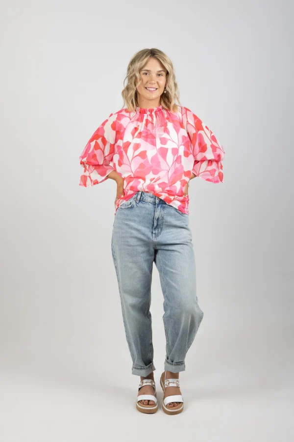 Shirts & Tops-BLANK SPACE LABEL TILLY TOP PINK PARADISE