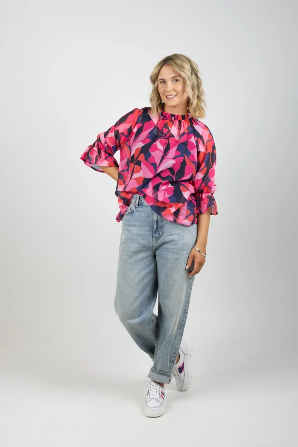 Shirts & Tops-BLANK SPACE LABEL TILLY TOP CRIMSON CRAZE