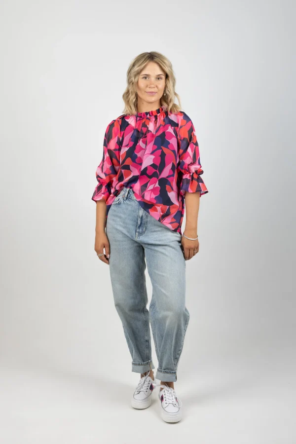 Shirts & Tops-BLANK SPACE LABEL TILLY TOP CRIMSON CRAZE