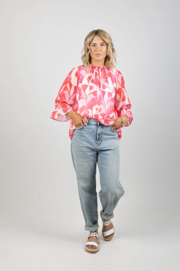 Shirts & Tops-BLANK SPACE LABEL TILLY TOP PINK PARADISE