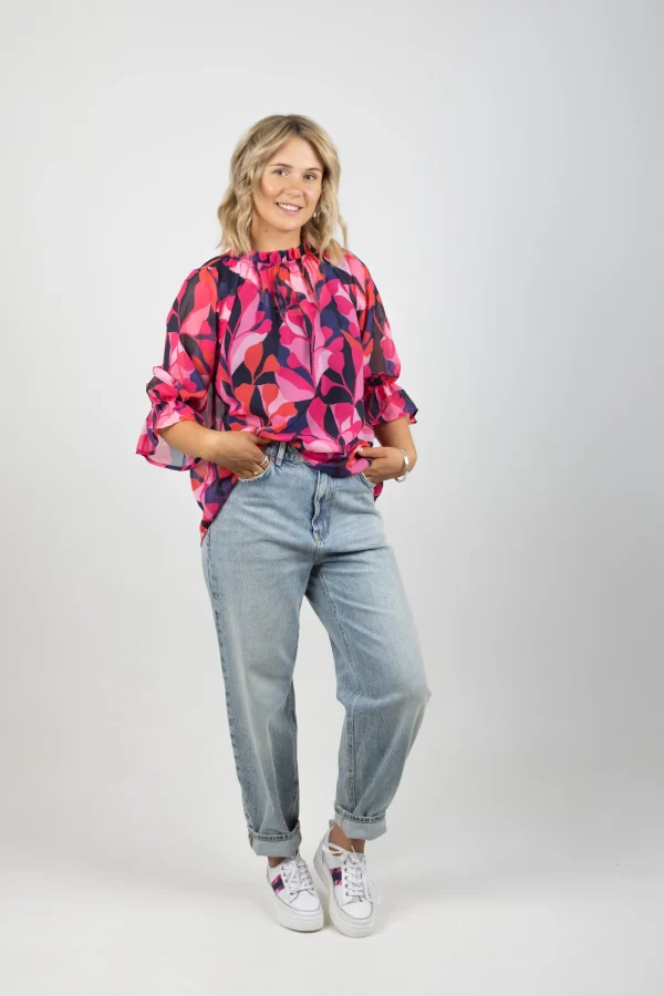 Shirts & Tops-BLANK SPACE LABEL TILLY TOP CRIMSON CRAZE