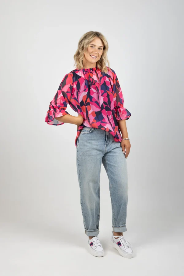 Shirts & Tops-BLANK SPACE LABEL TILLY TOP CRIMSON CRAZE