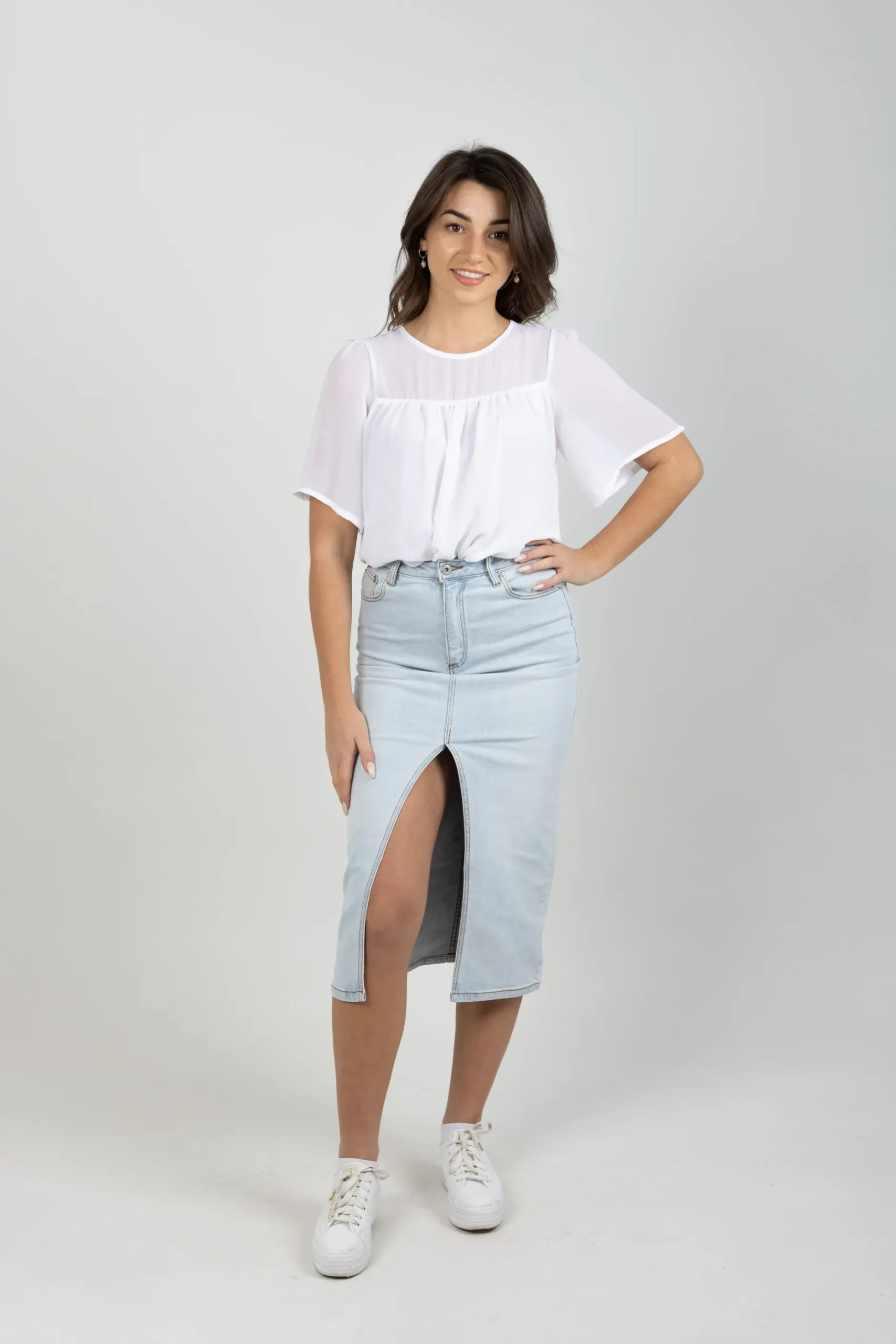 blank_space_label_veronic_5.webp Skirts-BLANK SPACE LABEL VERONICA DENIM SKIRT BORROWED BLUE