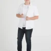 Shirts-BLANK SPACE LABEL WILLIAM LINEN SHIRT WHITE