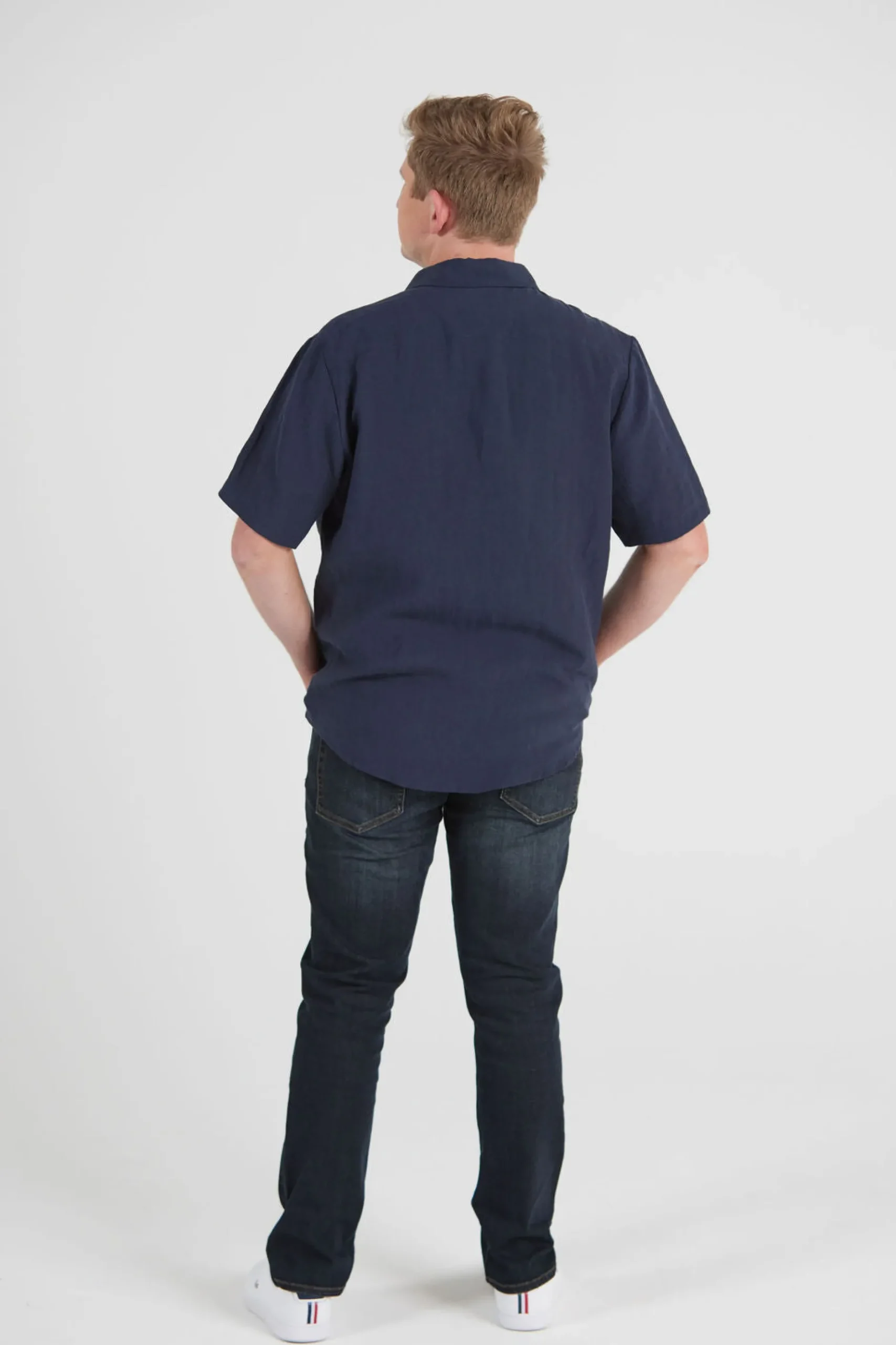 blank_space_label_william_4-2.webp Shirts-BLANK SPACE LABEL WILLIAM LINEN SHIRT NAVY