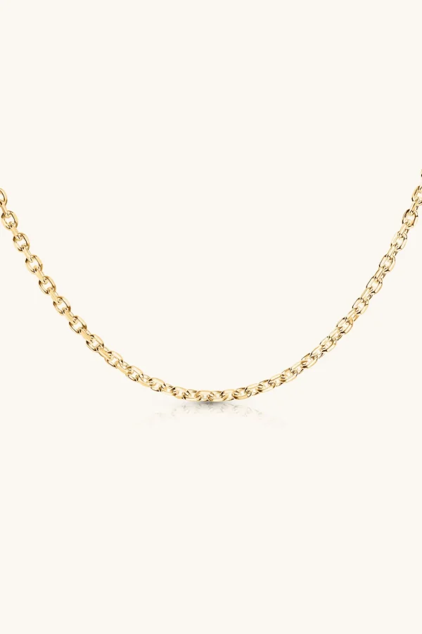 18Kt Gold Plated | Jewellery-BLANK SPACE. CABLE CHAIN NECKLACE 18KT GOLD
