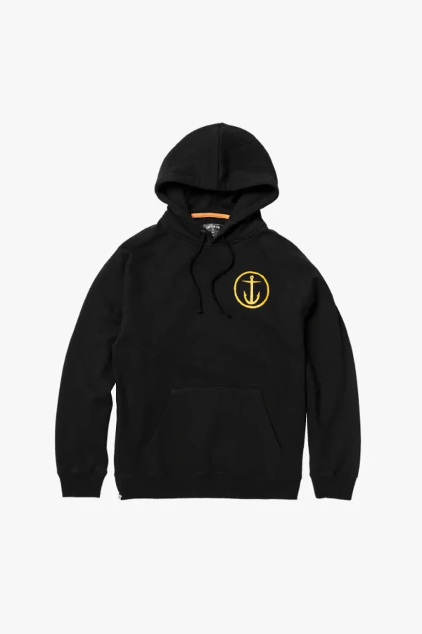 Sweaters & Knitwear-CAPTAIN FIN SHWEATY ANCHOR HOODY BLACK