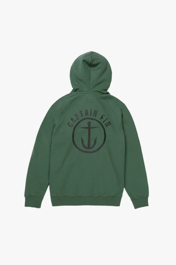 Sweaters & Knitwear-CAPTAIN FIN SHWEATY ANCHOR PULLOVER HOOD CILANTRO GREEN