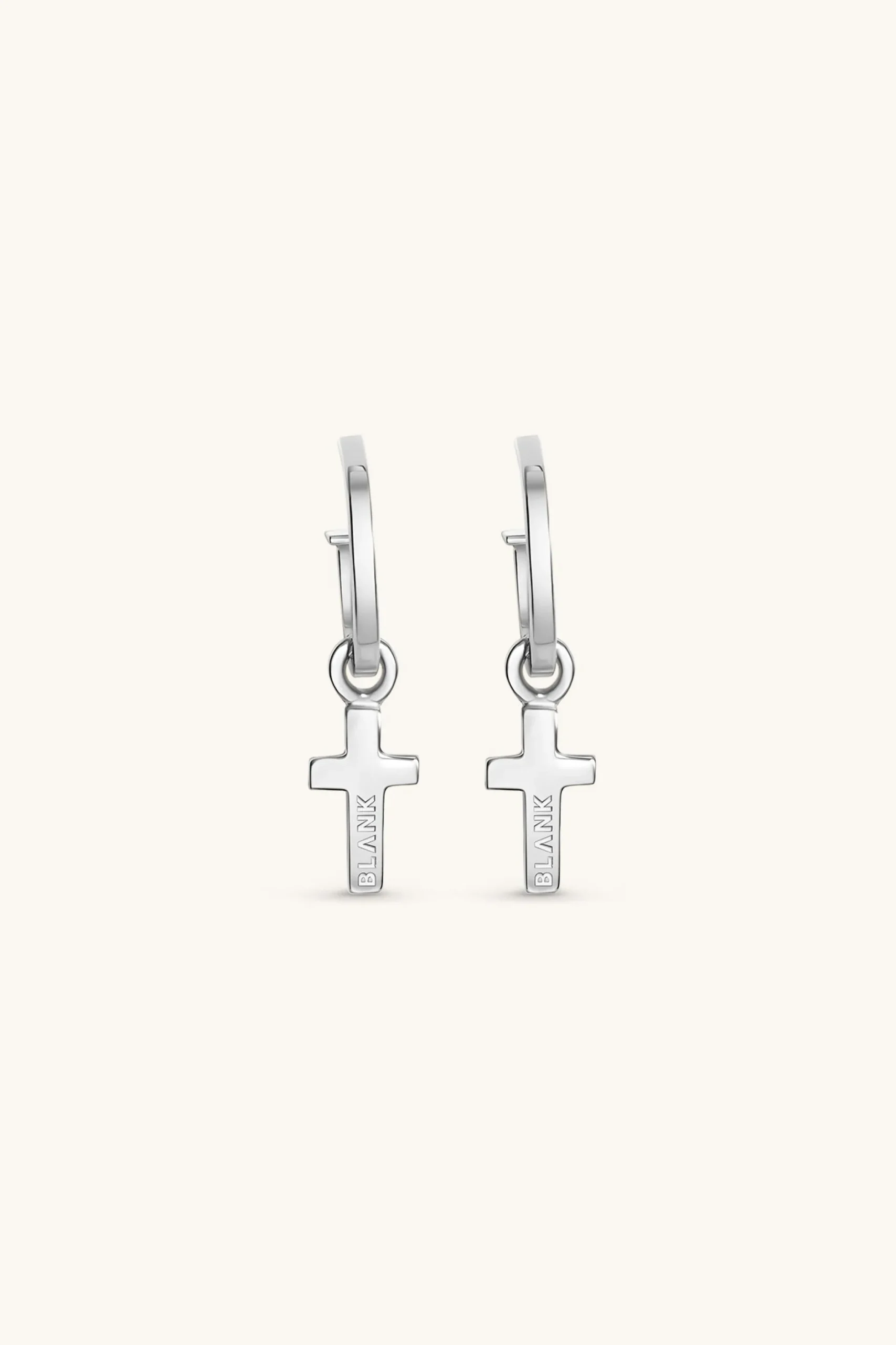 cross_hoop_earrings_0.webp 925 Sterling Silver | Jewellery-BLANK SPACE. CROSS HOOP EARRINGS